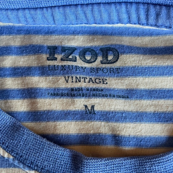 Izod Luxury Sport Vintage Striped Shirt - Picture 2 of 6